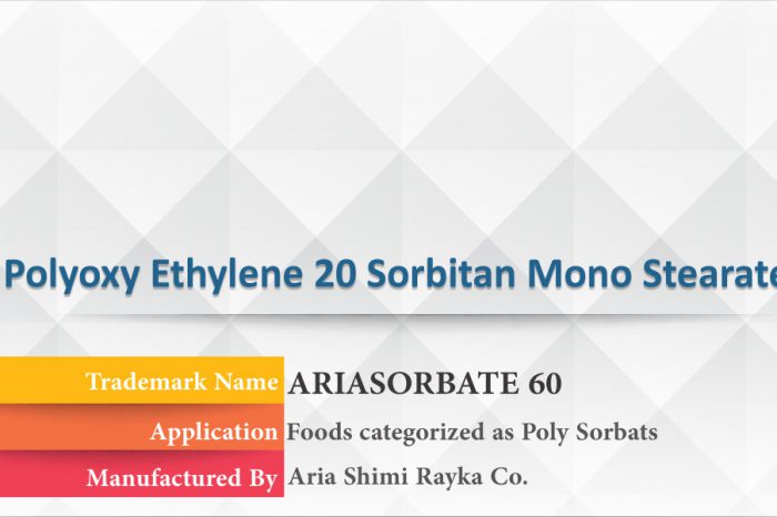 Polyoxy Ethylene 20 Sorbitan Mono Stearate , Ariasorbate 60